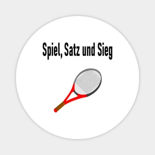 Spiel, Satz und Sieg Magnet